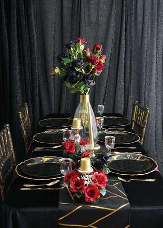 Paint the town Black with Our Inky Halloween Table Decor