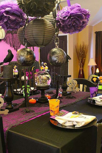 Halloween Party Decorations with Spooky and Cheerful Twists
