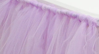 Create your Own No-Sew Tulle Table Skirt!