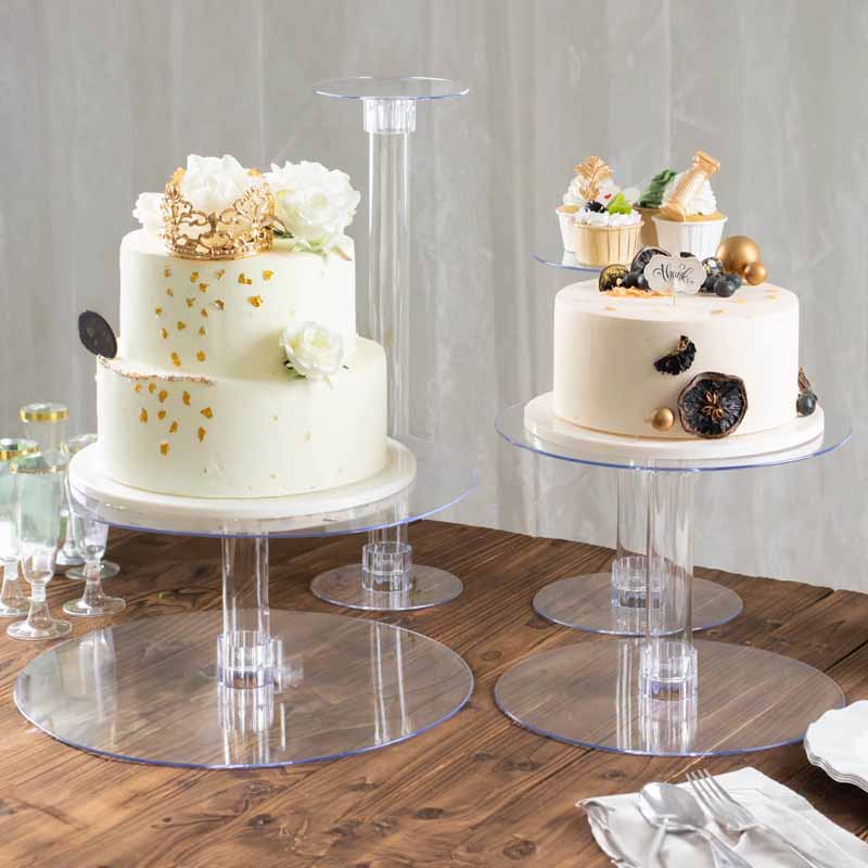 Acrylic tier cake outlet stand