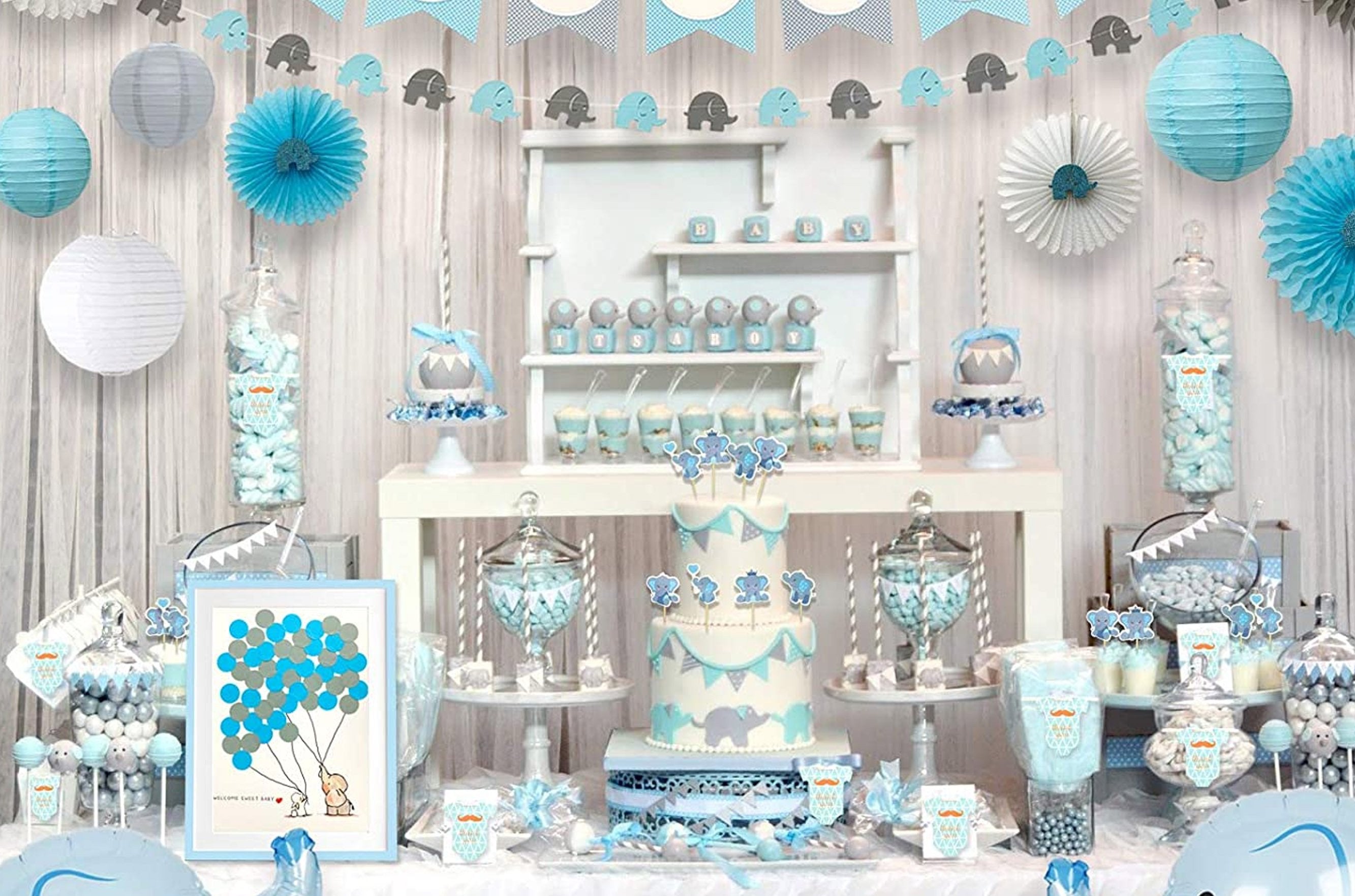 Baby shower setup ideas for best sale a boy