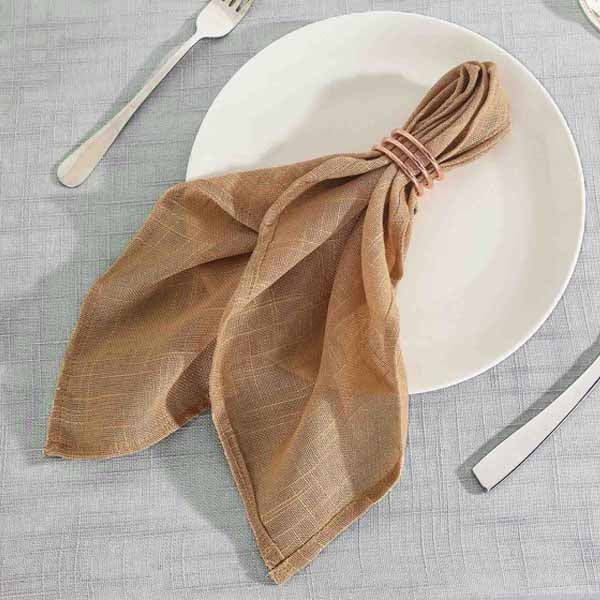 Dinner Napkins Linen, Table Decor, Linen Cutlery Pouch, Rustic