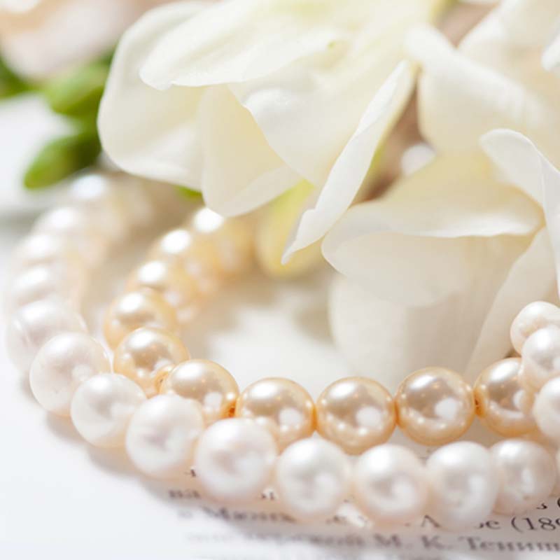 Faux pearl strands for on sale decorating