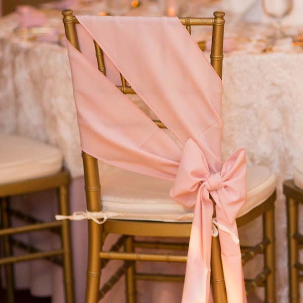Polyester Chair Sash/Tie - Lavender