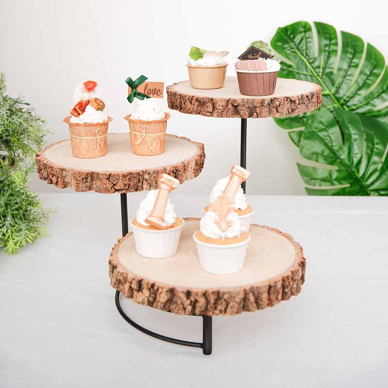 Rustic Cake Stands Wooden Cake Stands TableclothsFactory