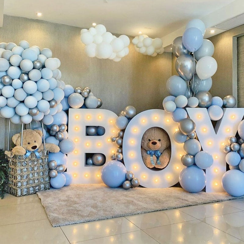 Baby shower sale colors for boy