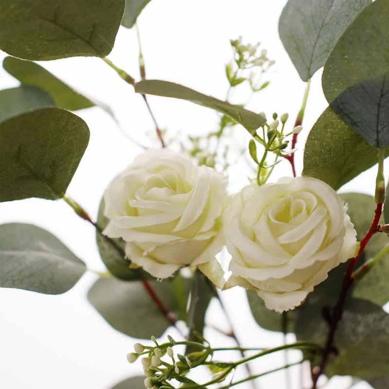 Silk Rose Bouquet - Pink, White & Red Rose Bouquets