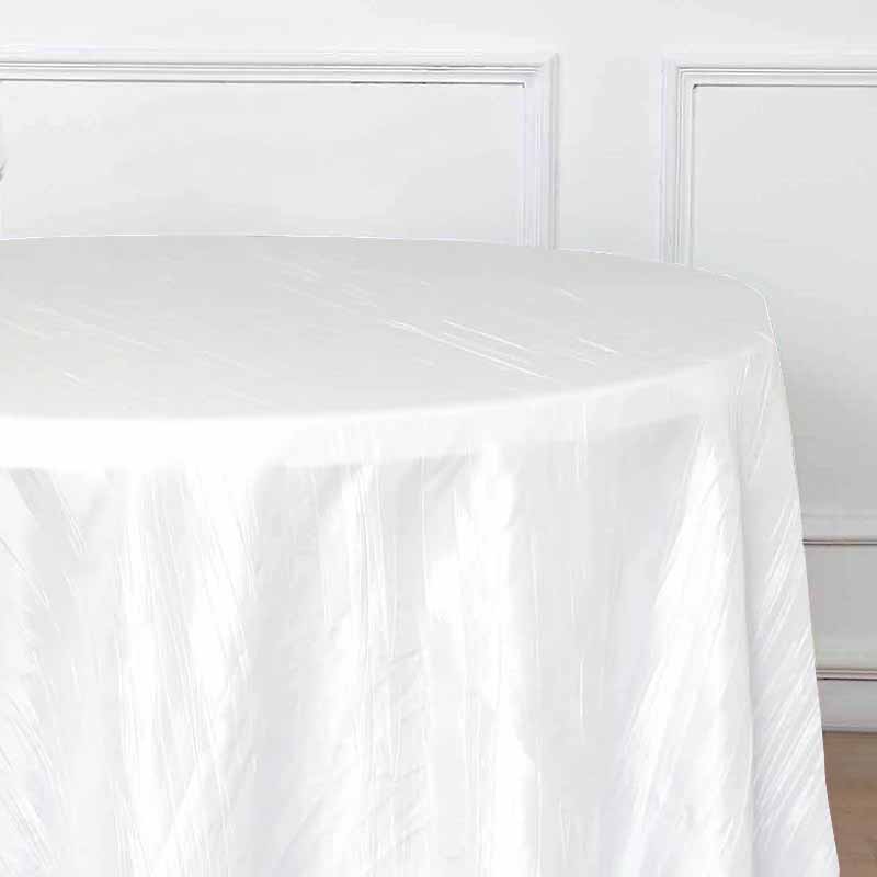 Visual Textile Embroidered Pintuck Taffeta 102-Inch Round Tablecloth  Chocolate