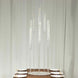 10 Arm Clear Acrylic Cluster Round Pillar Candle Stick Stand, 47inch Candelabra