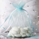 10 Pack | 4x6inch Baby Blue Organza Drawstring Wedding Party Favor Gift Bags - Clearance SALE