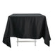 70" Black Square 100% Cotton Linen Tablecloth Washable