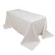 90x132" White Rectangle Chambury Casa 100% Cotton Tablecloth