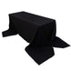 90x156inch Black Rectangle Chambury Casa 100% Cotton Tablecloth