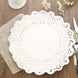 100 Pcs | 14inch Round White Lace Paper Doilies, Food Grade Paper Placemats