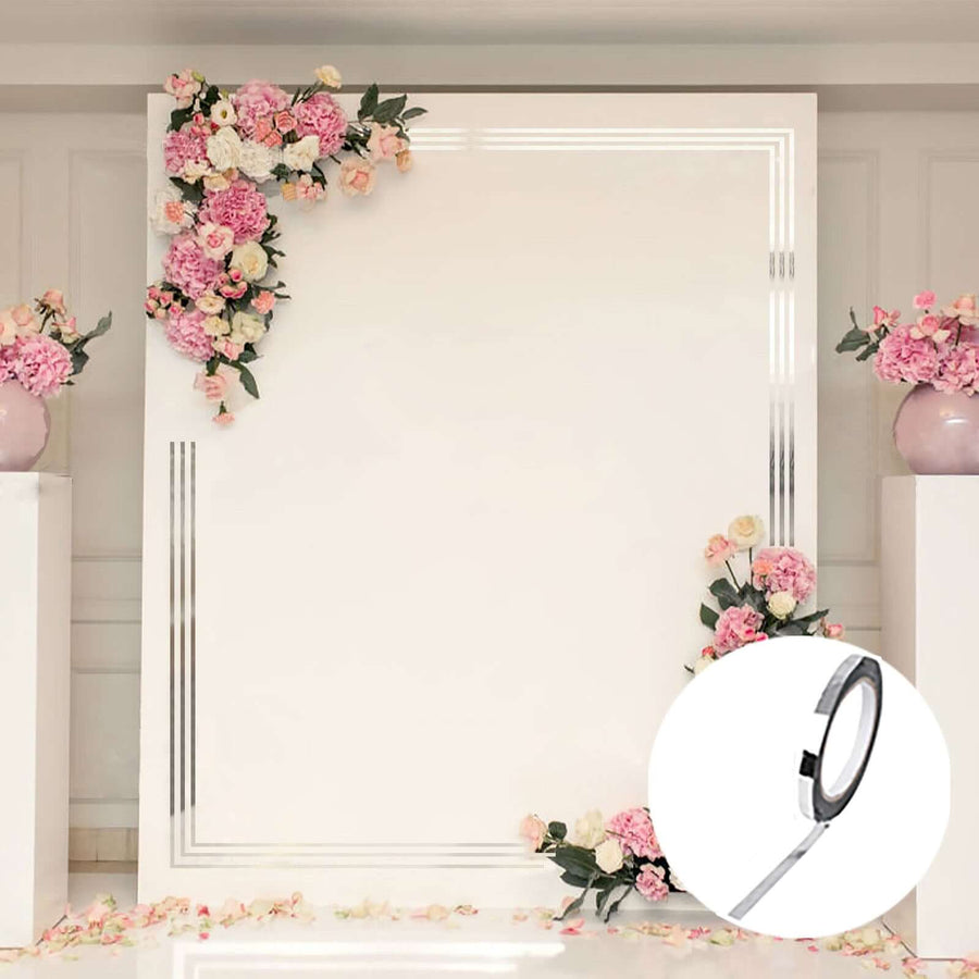 Magnifying glass with floral backdrop for photography display.