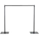 10ft Metal DIY Adjustable Heavy Duty Backdrop Stand Kit, Steel Base