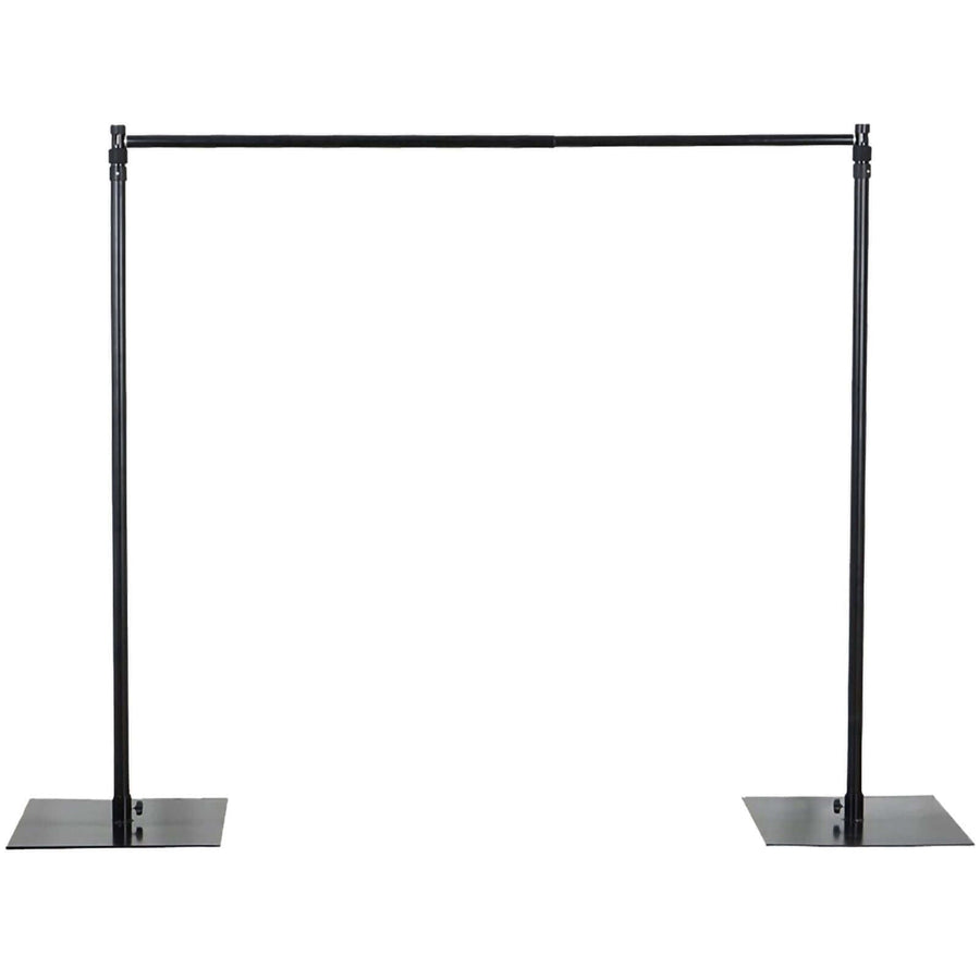 10ft Metal DIY Adjustable Heavy Duty Backdrop Stand Kit, Steel Base