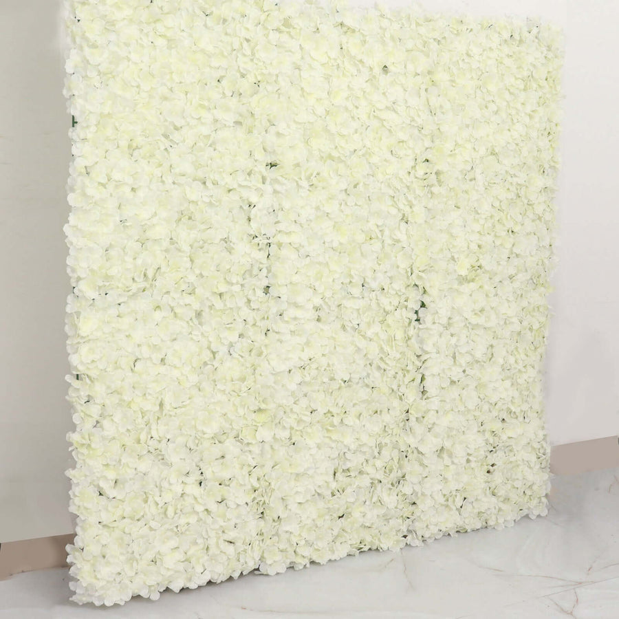 11 Sq ft. | Cream UV Protected Hydrangea Flower Wall Mat Backdrop