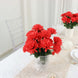 12 Bushes | Red Artificial Silk Chrysanthemum Flower Bouquets