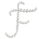 12 Pack | 1.5inch Clear Rhinestone Monogram Letter Jewel Sticker Self Adhesive DIY Diamond Decor - F