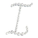 12 Pack | 1.5inch Clear Rhinestone Monogram Letter Jewel Sticker Self Adhesive DIY Diamond Decor - I