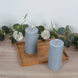 6-Pack 3x6inch Unscented Dripless Pillar Candles – Dusty Blue Long-Burning Wax Candles