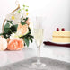 12 Pack | 6oz Clear Plastic Champagne Flutes Disposable Flared Design Detachable Base
