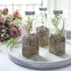 French Square Clear Glass Bottles With Metal Lids, Refillable Glass Storage Jars - 7inch#whtbkgd_99