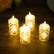 12 Pack Warm White Diamond Cut Flameless LED Candles, 3inch Decorative Battery Operated Tealight