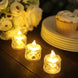 12 Pack | 2inch Warm White Diamond Style Flameless LED Tealight Candles