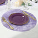 50 Pack Disposable Lavender Lilac Placemats, 13" Non-Woven Mesh Fiber Round Table Mats for Dining & Events