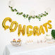 13Inch Ready-To-Use Shiny Gold "Congrats" Mylar Foil Balloon Banner Sign