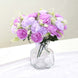 2-Pack Silk Peony Bouquet 14\" Lavender Lilac – Lifelike Artificial Flower Arrangement for Vase