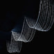 15 Strands | 15ft Crystal Beaded Ceiling Drape Curtains and Hanging Kit