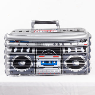 Silver Inflatable Boom Box Ice Beverage Cooler: The Ultimate Party Centerpiece