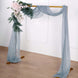 18ft | Dusty Blue Wedding Arch Drapery Fabric Window Scarf Valance, Sheer Organza Linen