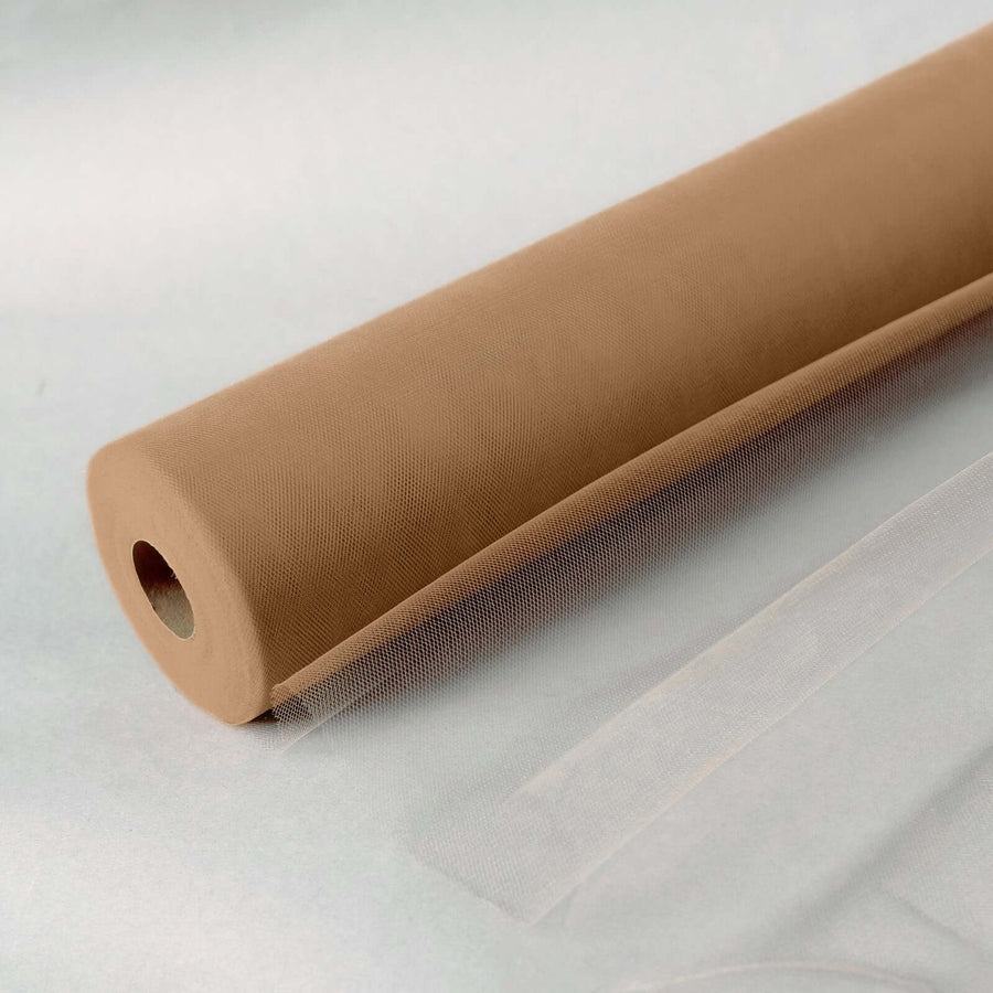 18inches x100 Yards Natural Tulle Fabric Bolt, Sheer Fabric Spool Roll For Crafts