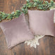 2 Pack | 18inch Mauve Soft Velvet Square Throw Pillow Cover
