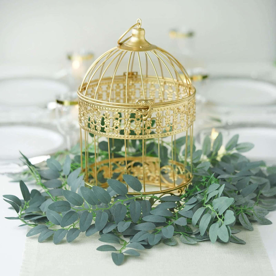 2 Pack | 6ft Green Artificial Honey Locust Leaf Garland, Flexible Vine