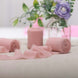 6yd Dusty Rose Silk-Like Chiffon Linen Ribbon Roll For Bouquets, Wedding Invitations Gift Wrapping