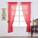 2 Pack | Coral Big Payette Sequin Curtains With Rod Pocket Window Treatment Panels - 52x64inch