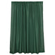 2 Pack Hunter Emerald Green Polyester Event Curtain Drapes, 10ftx8ft Backdrop Event Panels With Rod
