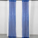 2 Pack Royal Blue Sequin Event Curtain Drapes with Rod Pockets, Seamless Backdrop
