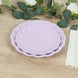 20 Pack Biodegradable Salad Plates in Lavender Lilac – 7inch Swirl Scalloped Composable