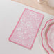 25 Pack Pink Disposable Party Napkins with Vintage Floral Print
