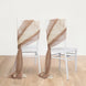 20-Pack Sheer Chair Drape Decor in Taupe and Beige – 9ft Shimmer Sash