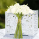 20 Stems | 14inch White Artificial Poly Foam Calla Lily Flowers