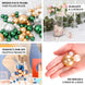 200Pcs Assorted Blush Rose Gold and Off White Lustrous Faux Pearl Beads Vase Fillers