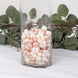 200Pcs Assorted Blush Rose Gold and Off White Lustrous Faux Pearl Beads Vase Fillers