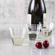 24 Pack | 4oz Clear Rounded Cube Plastic Cups, Disposable Dessert Cups